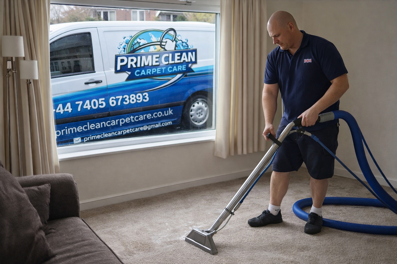 Prime Clean Carpet Care Van